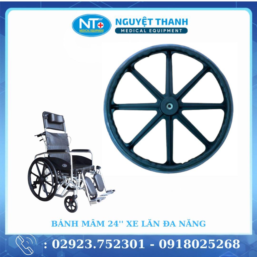 Bánh mâm 24'' Xe lăn đa năng 608JB - BXL.24.B - Đơn Vị Tính : 1 Cặp Bánh