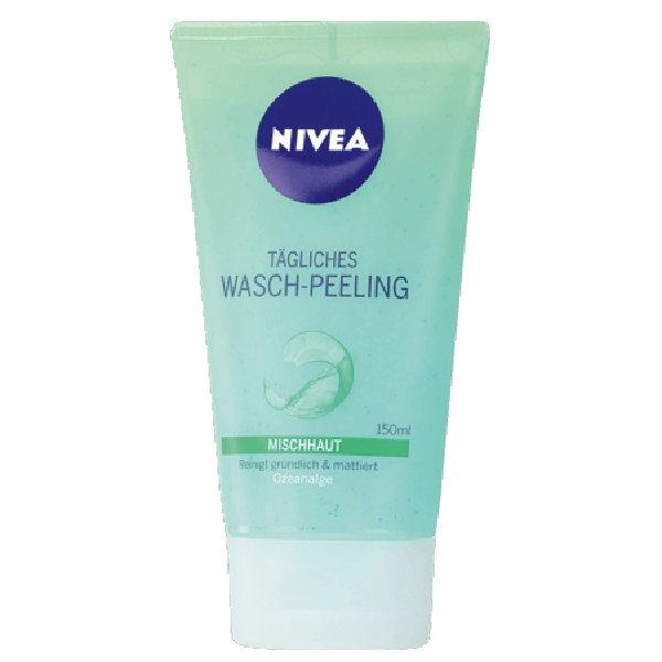 NIVEA - Gel rửa mặt và tẩy da chết, tuýp 150 ml