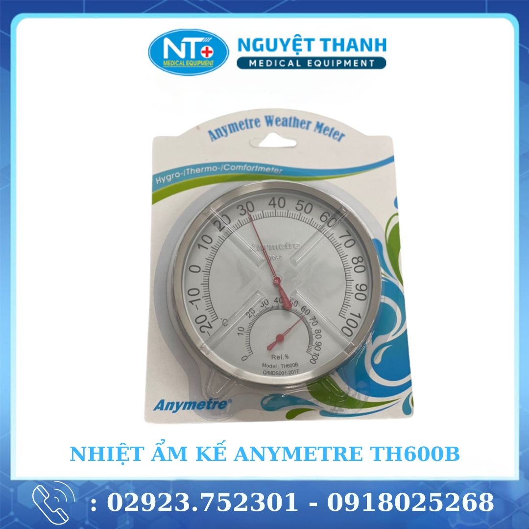 Nhiệt Ẩm Kế Treo Tường Anymetre TH600B