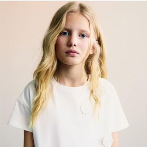 Floral cotton t-shirt