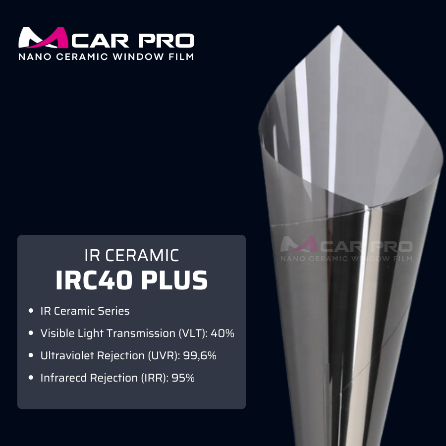 IR CERAMIC IRC40 PLUS - MCAR PRO WINDOW FILM