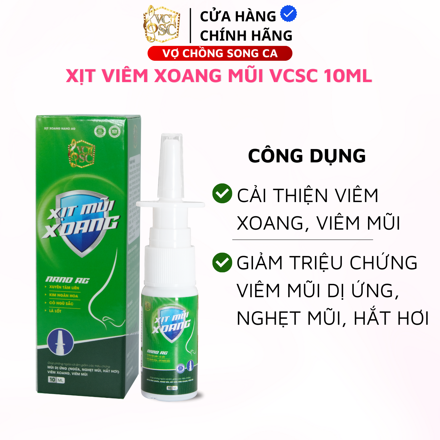  Chai Xịt Trị Viêm Xoang VCSC