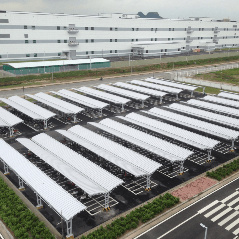Gia công lắp dựng hệ thống nhà xe