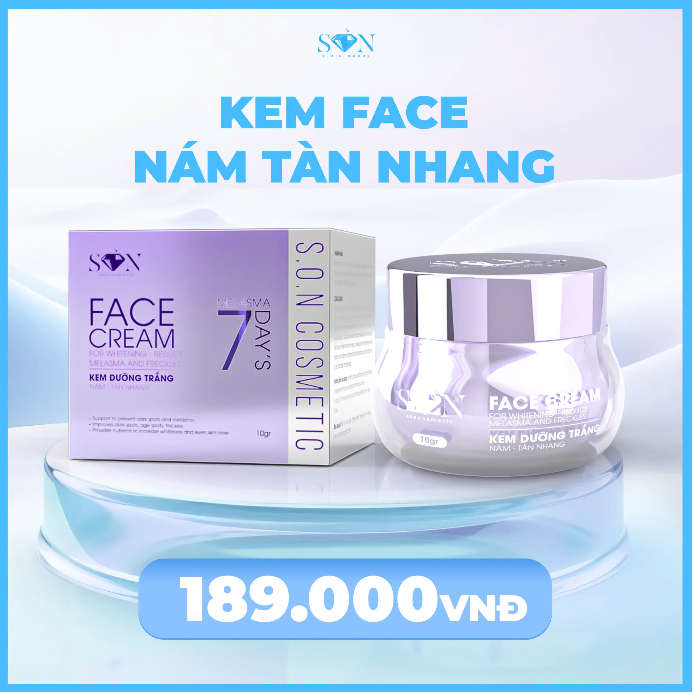 KEM DƯỠNG TRẮNG - NÁM TÀN NHANG 