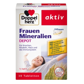 DOPPELHERZ - Viên bổ cho xương, cơ, da và hệ thống miễn dịch - Frauen Mineralien