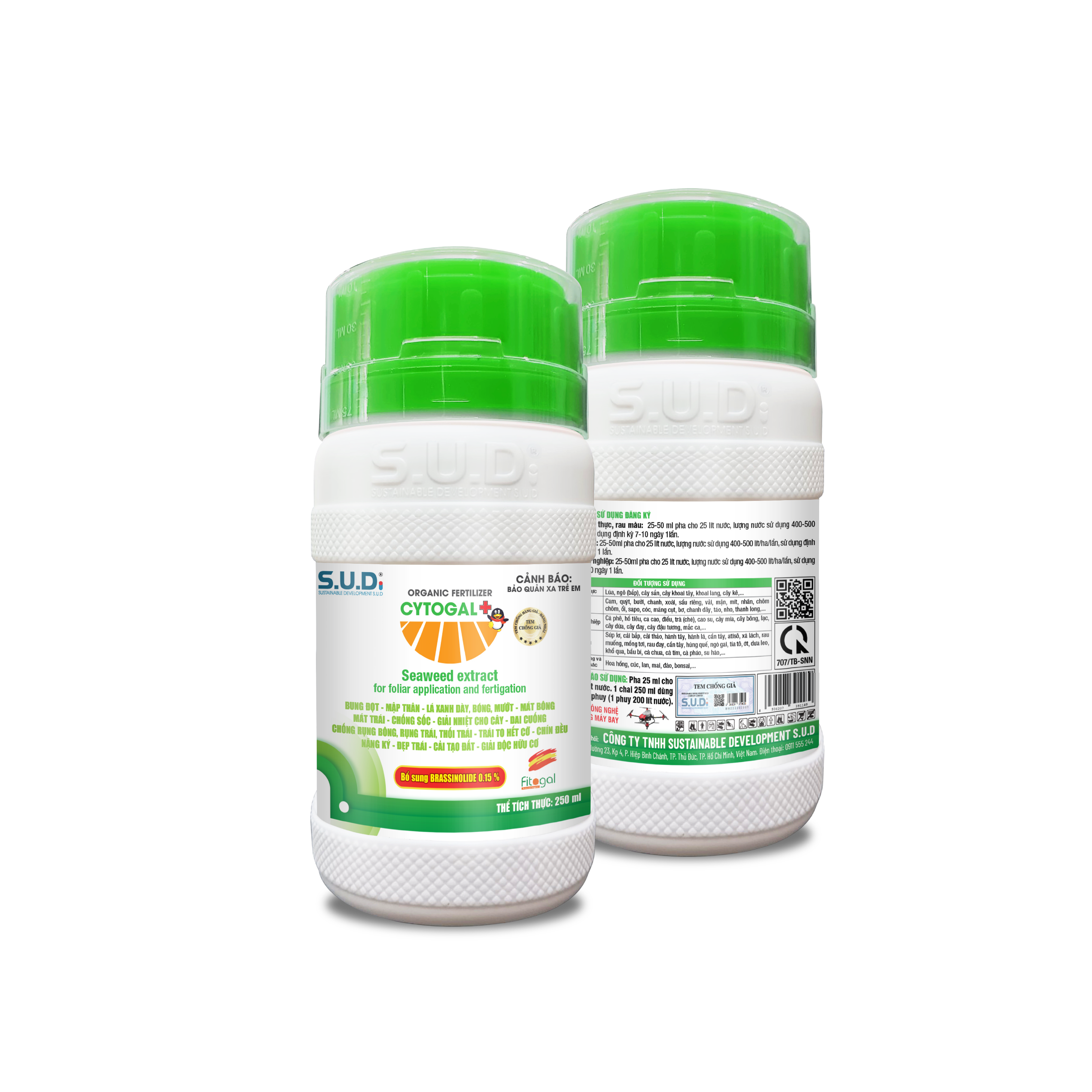 phân bón hữu cơ, cytogal+, công ty s.u.d, sud, phân bón cải tạo đất