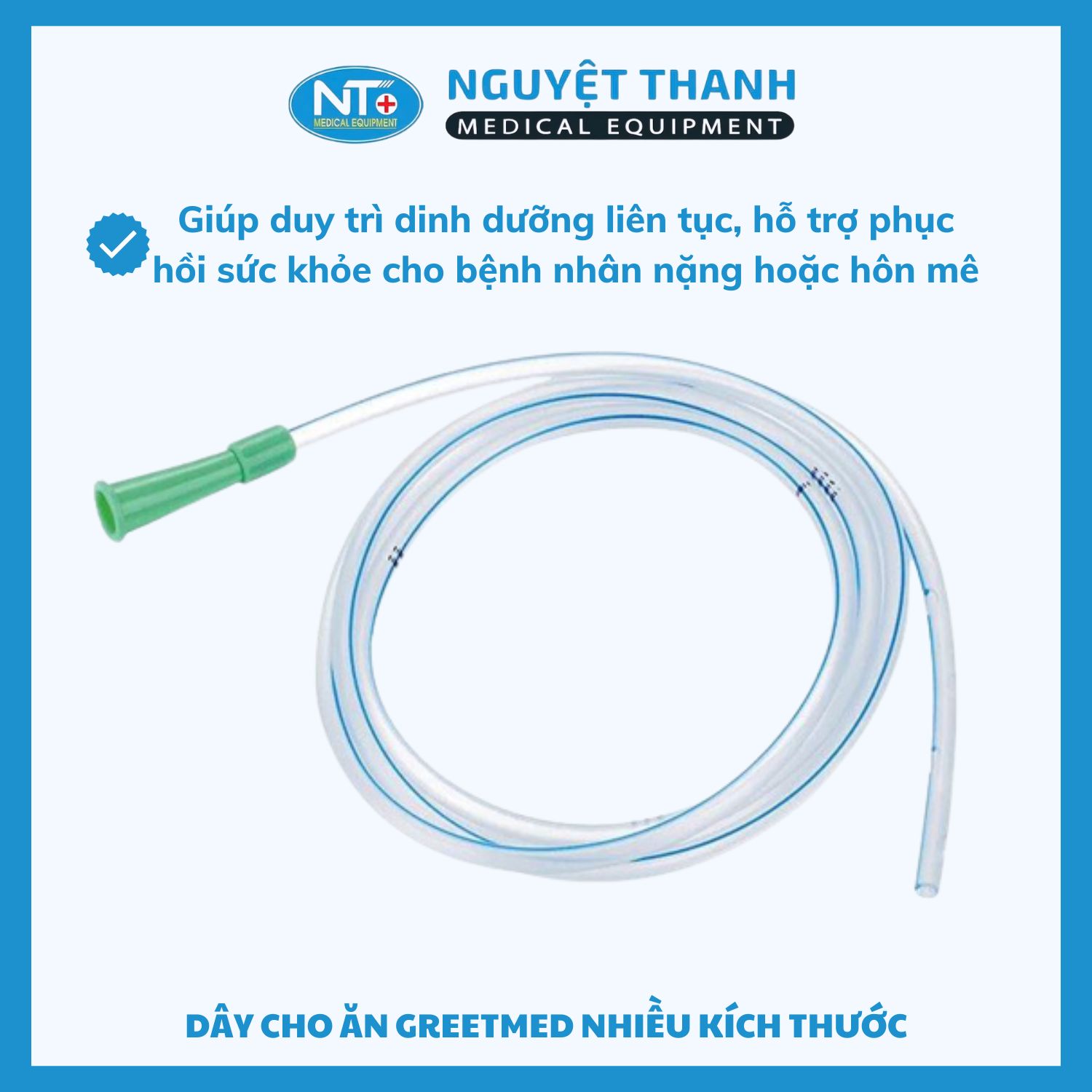 Dây Cho Ăn Greetmed Nhiều Kích Thước - Không nắp.