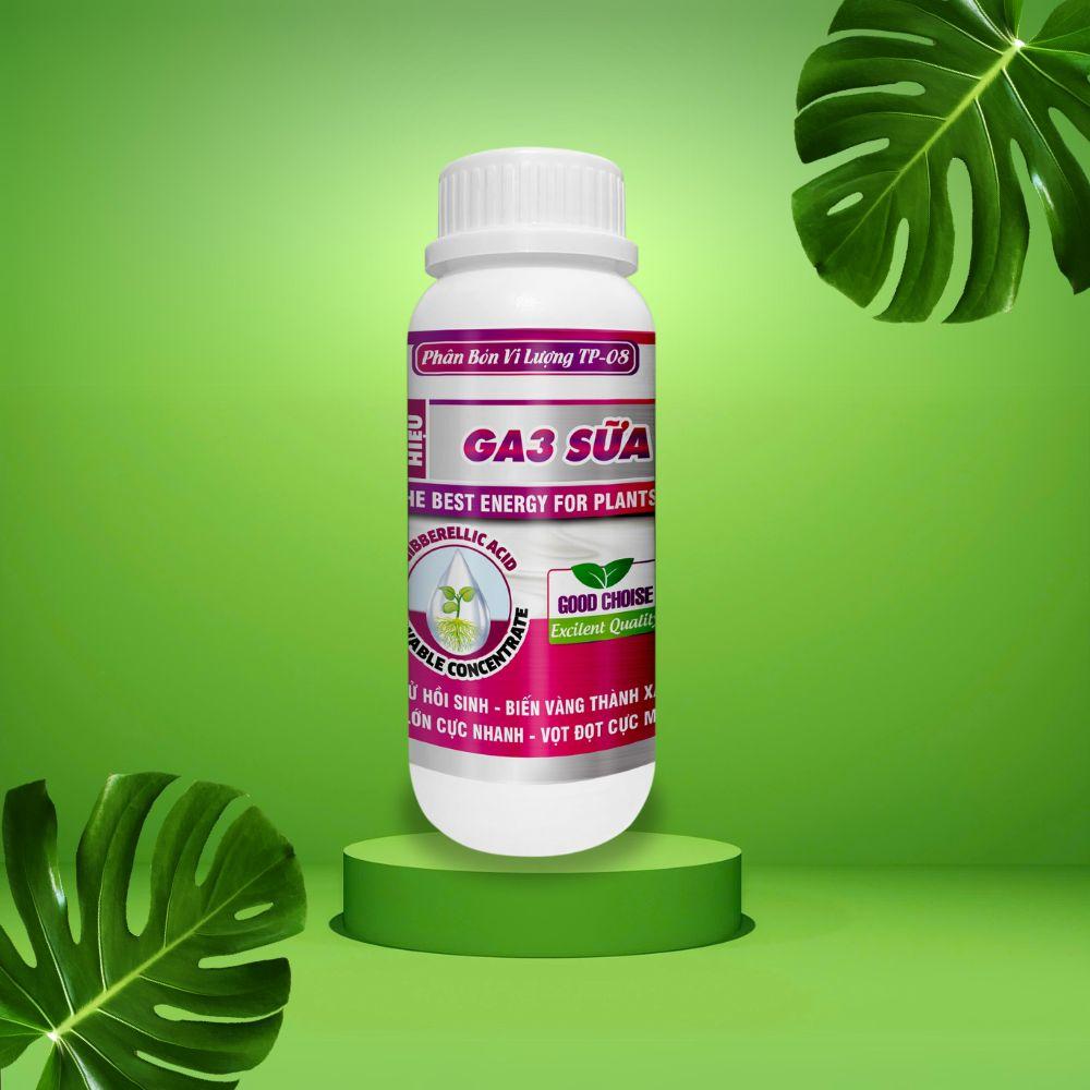 Phân bón GA3 SỮA 500ML, phục hồi cây suy, lớn trái, vọt đọt