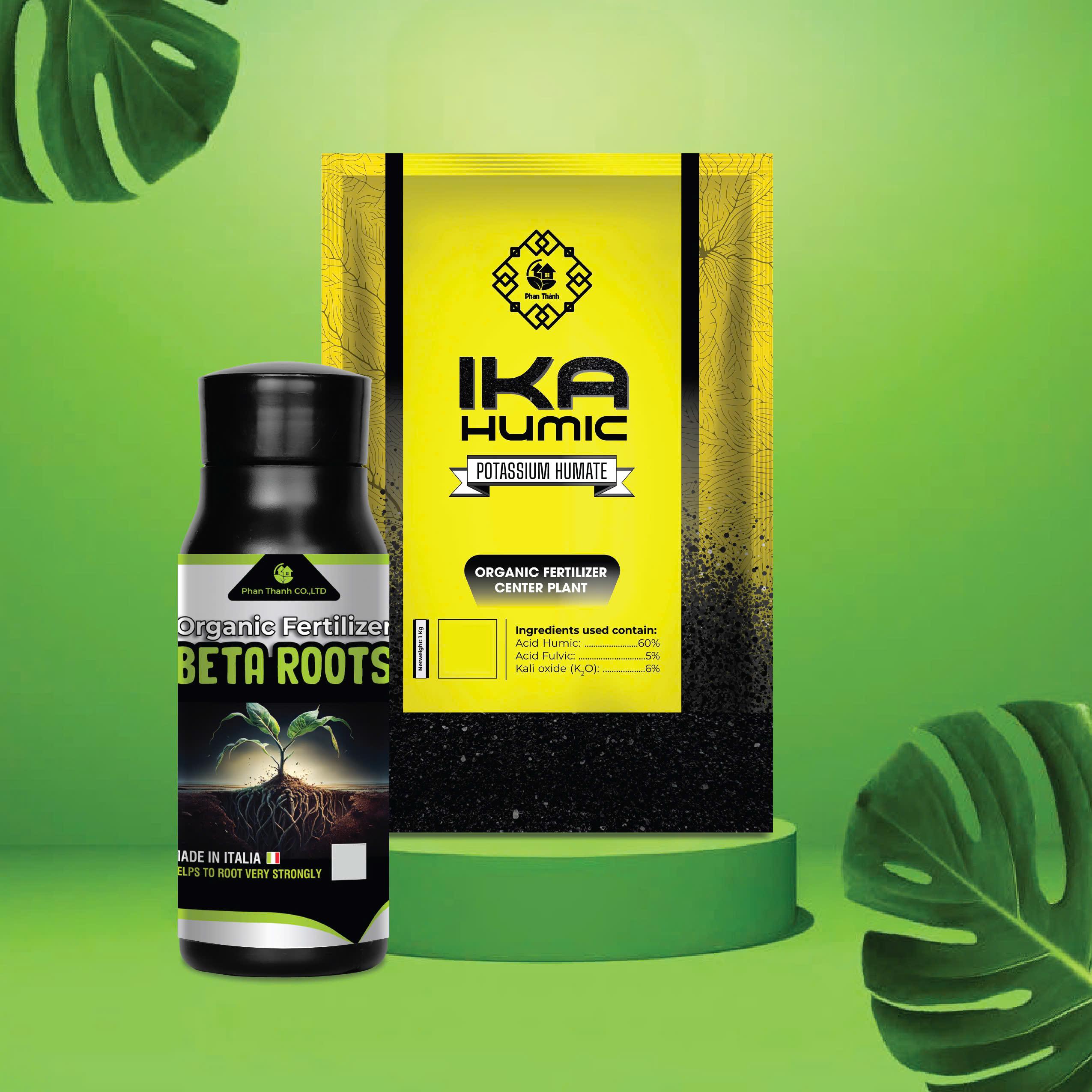 Combo Phân bón Beta Roots + IKA Humic - Bộ đôi chuyên kích rể, hạ phèn, giải độc, hoạt hóa dinh dưỡng
