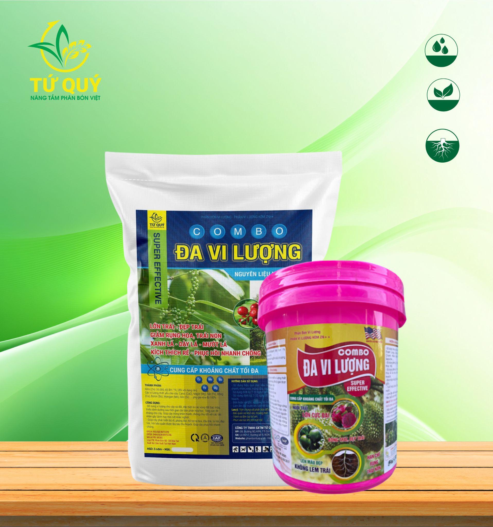 COMBO Đa Vi Lượng Xô 20kg/ Bao 10Kg