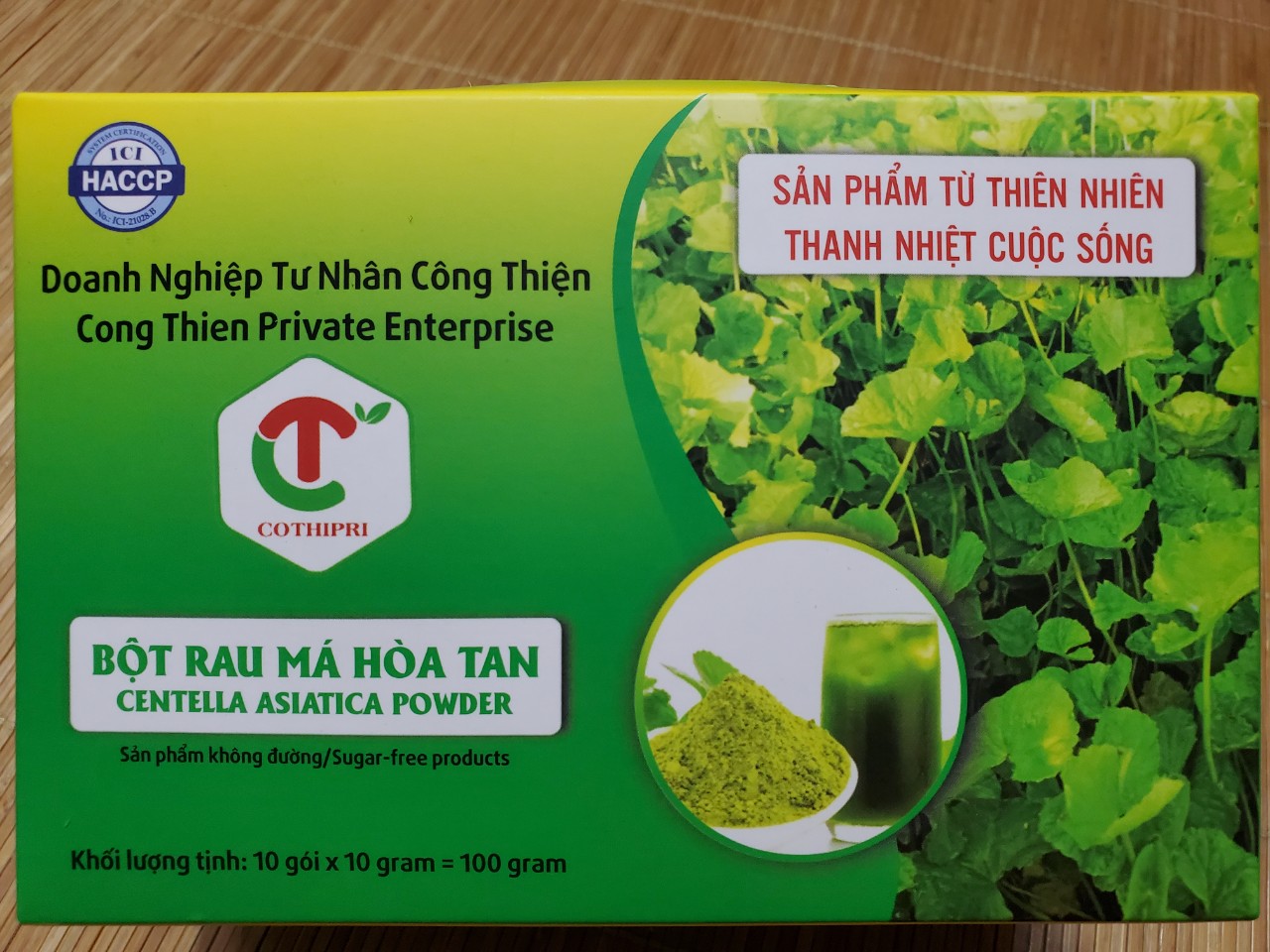 BỘT RAU MÁ HÒA TAN