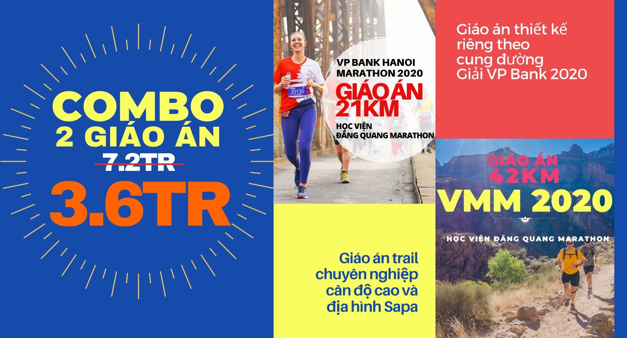 COMBO GIÁO ÁN 21KM VP BANK MARATHON + GIÁO ÁN 42KM VMM