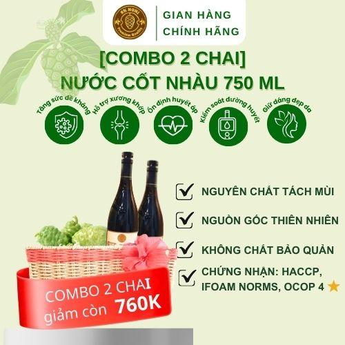 [COMBO 2 CHAI] NƯỚC CỐT NHÀU SK NONI 750 ML