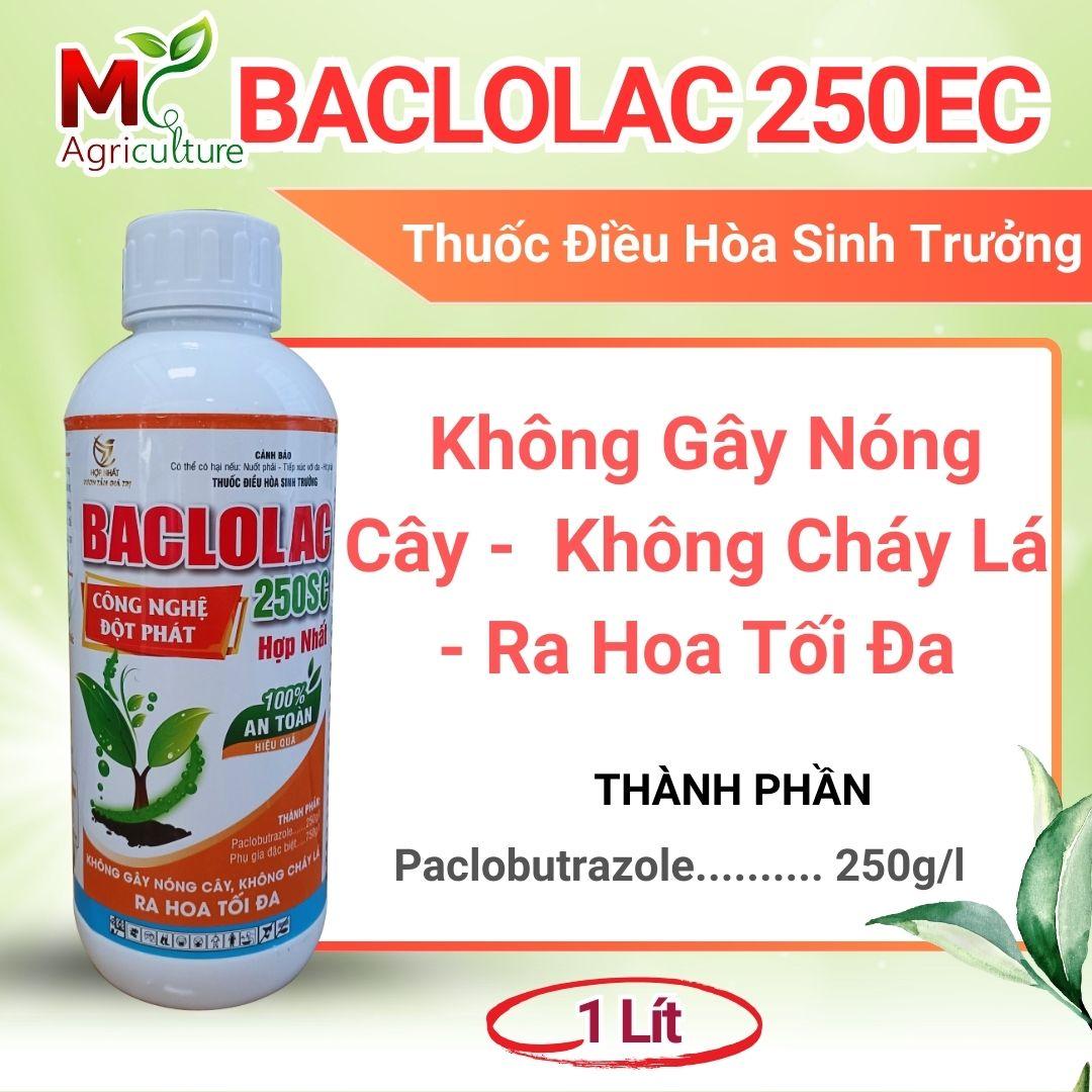 BACLOLAC 250SC chai 1000ml - Thuốc điều hòa sinh trưởng, Không gây nóng cây, không cháy lá, ra hoa tối đa