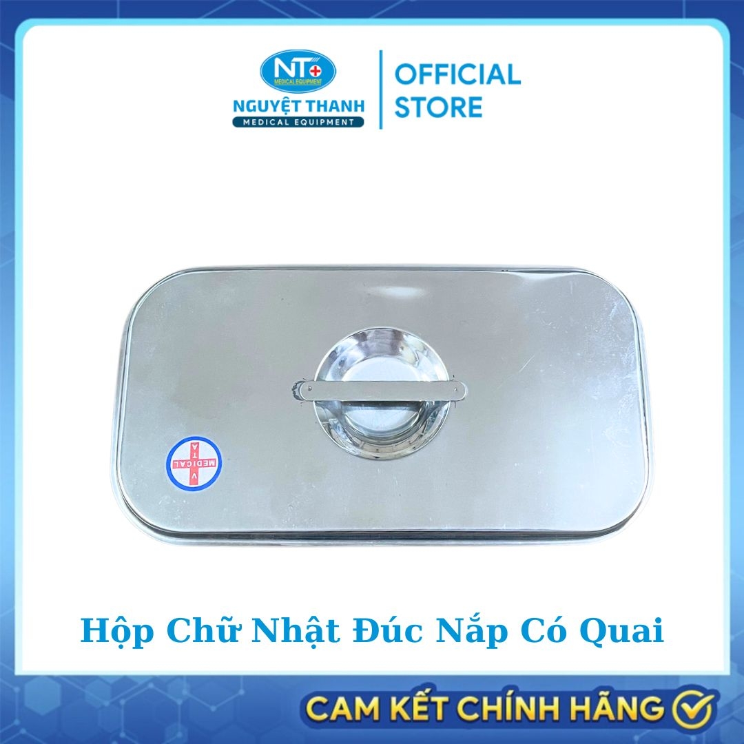 Hộp Chữ Nhật INOX Đúc Nắp Có Quai - Tiện Lợi, An Toàn.