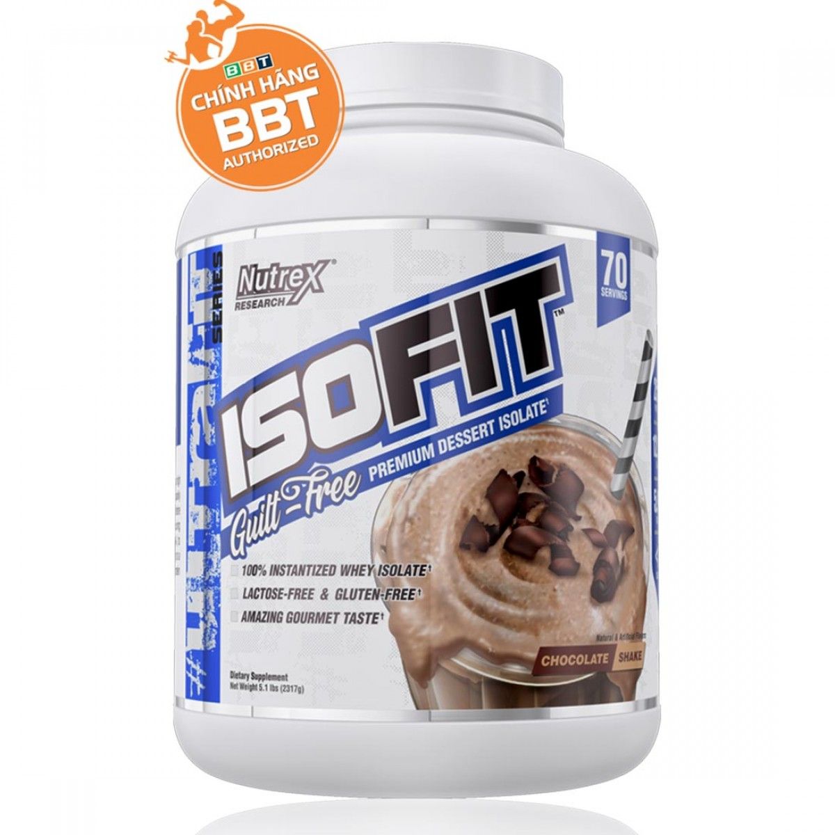Nutrex ISOFIT - Whey Protein tinh khiết đẳng cấp nhất cho gymer