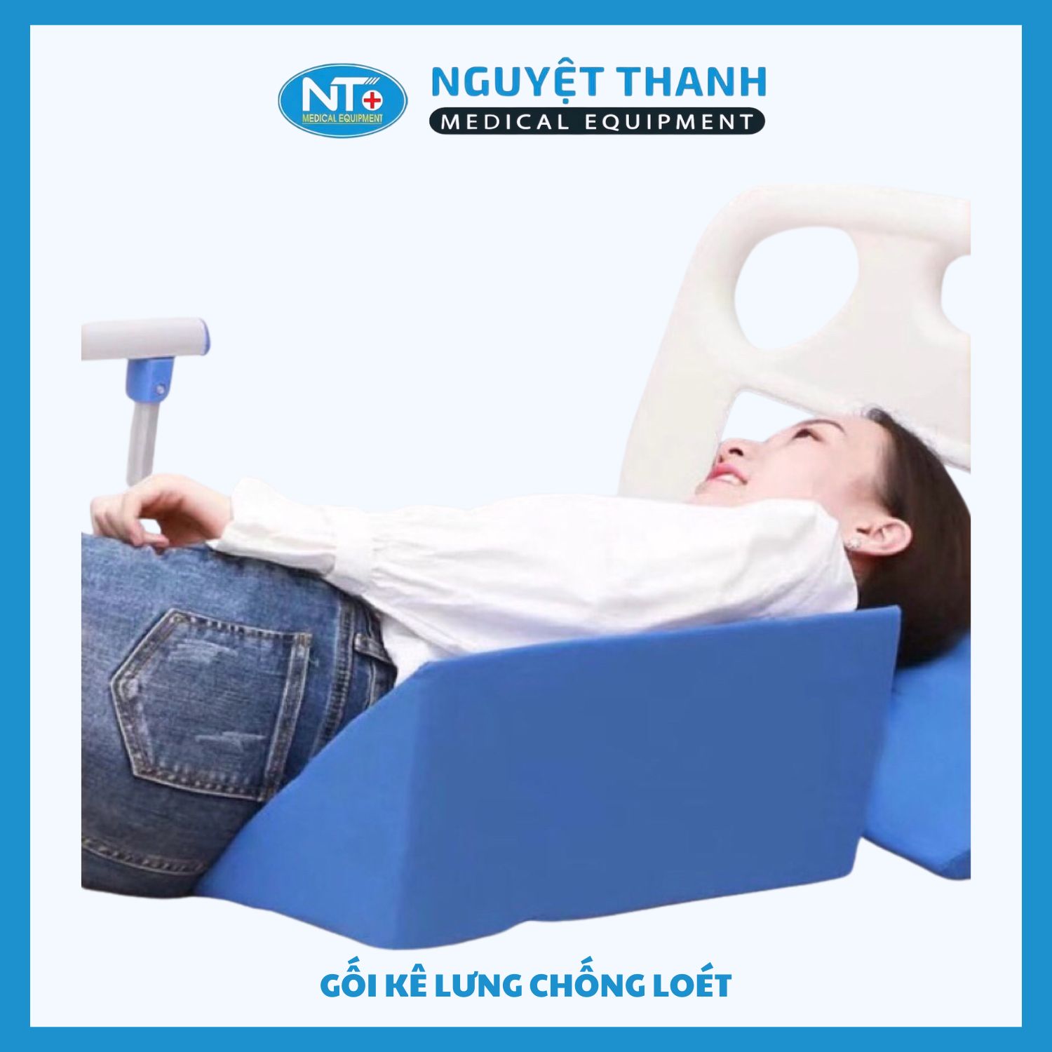 Gối Tam Giác Kê Lưng Nằm Nghiêng 