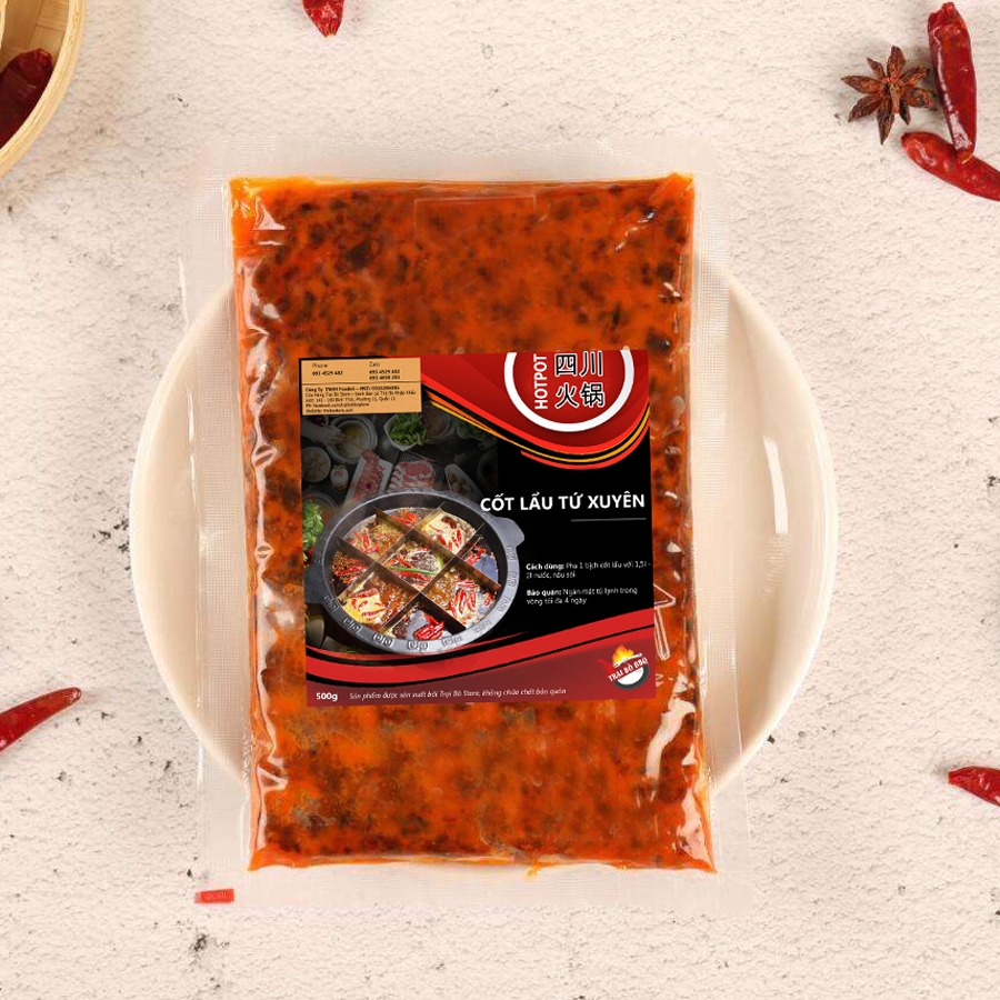 Cốt lẩu Tứ Xuyên Foodeli – 500g