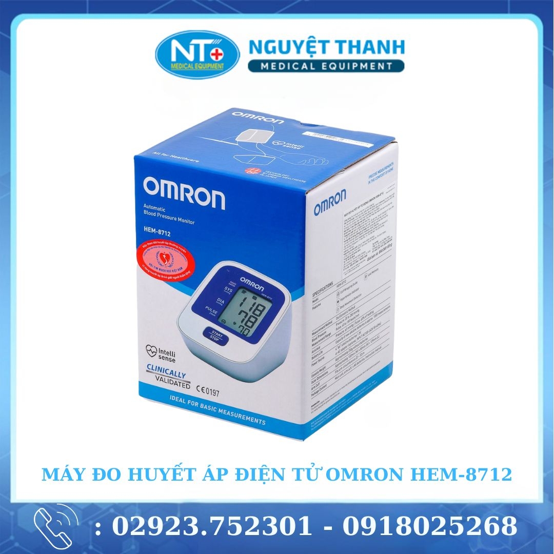 Máy Đo Huyết Áp Điện Tử Bắp Tay OMRON HEM-8712
