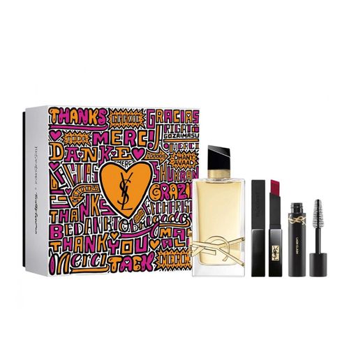 Set Nước Hoa YSL Yves Saint Laurent Libre EDP 3 Món (EDP 90ml + Mascara 2ml + Son YSL 308 Radical Chili 2g)