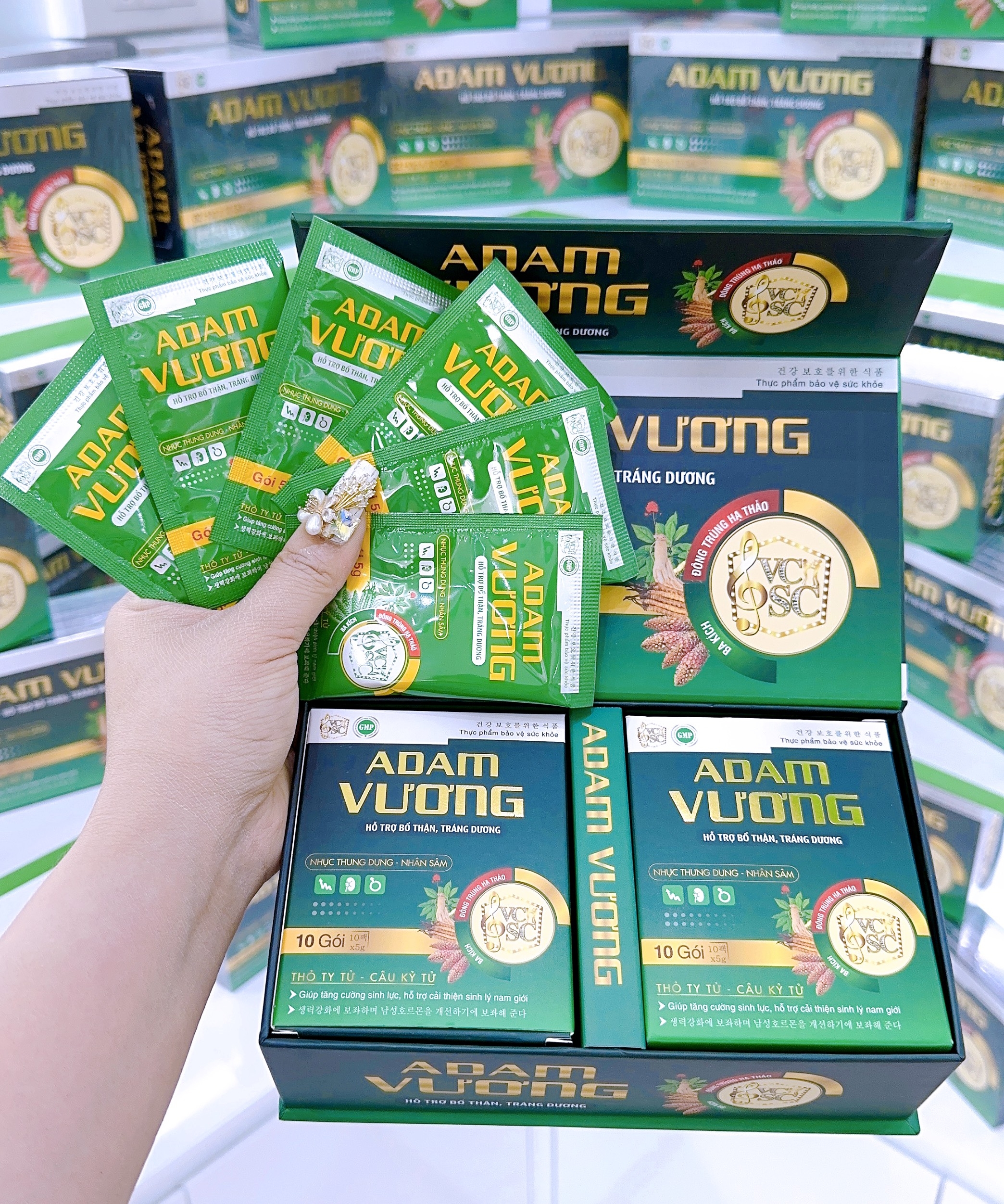 Cốm Nhân Sâm Adam Vương ,  Tăng Cường Sinh Lý Nam Giới - Bổ Thận, Tráng Dương Tăng Cường Sinh Lực