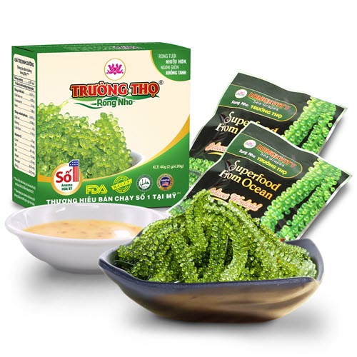 Combo Dùng Thử Rong Nho Trường Thọ Hộp 40g