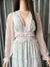 Đầm Mixi Hoa Khoét Eo Hở Lưng Buộc Dây Tầng