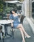 Đầm Jean Loang cut Eo