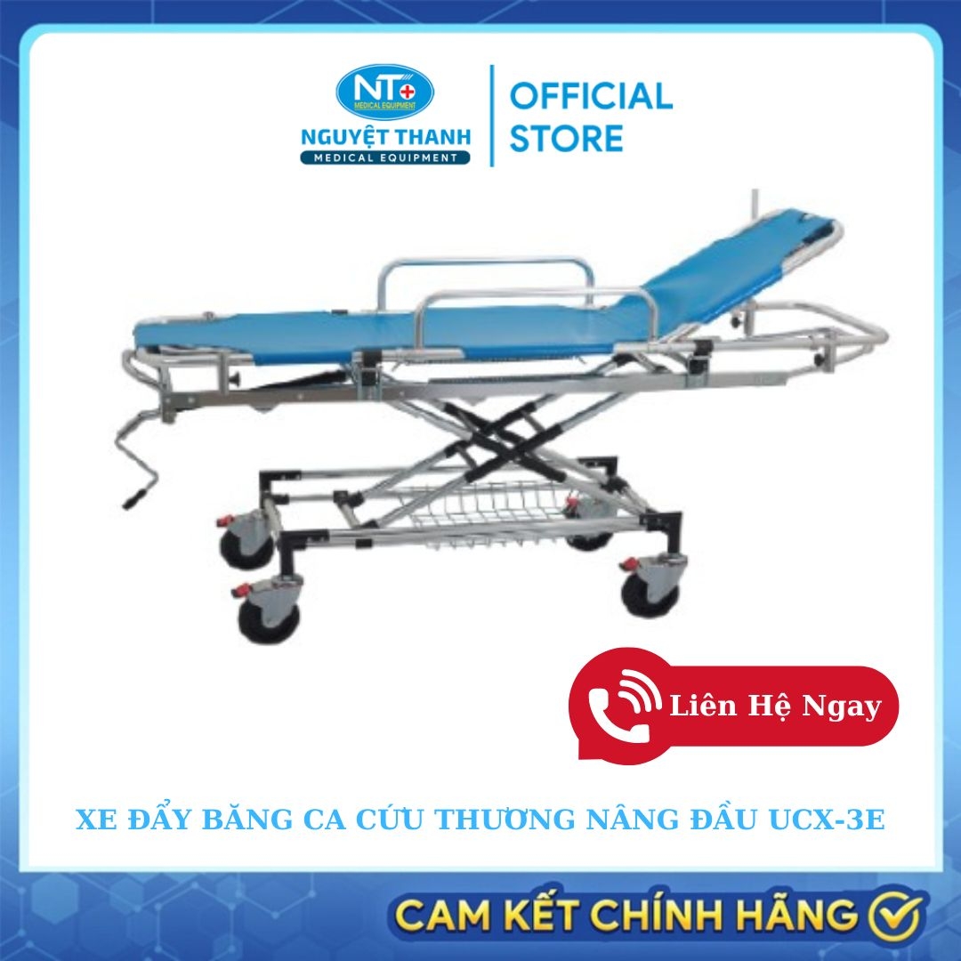 Xe Đẩy Băng Ca Cứu Thương Nâng Đầu UCX-3L