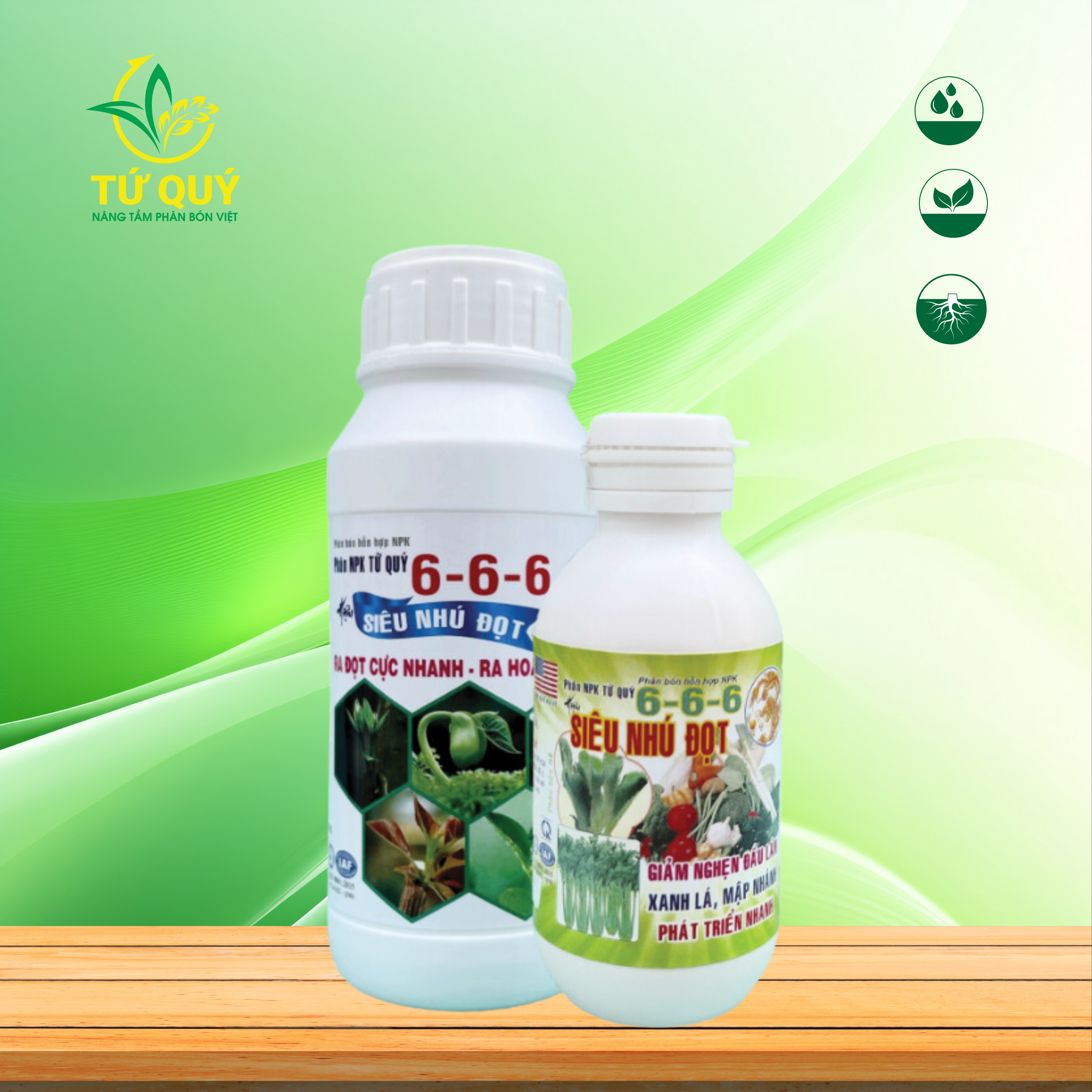Siêu Nhú Đọt 6-6-6 Chai 500ml