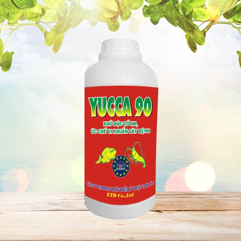 YUCCA 90 - Khử Độc Tố NH3, Ức Chế Vi Khuẩn Gây Bệnh