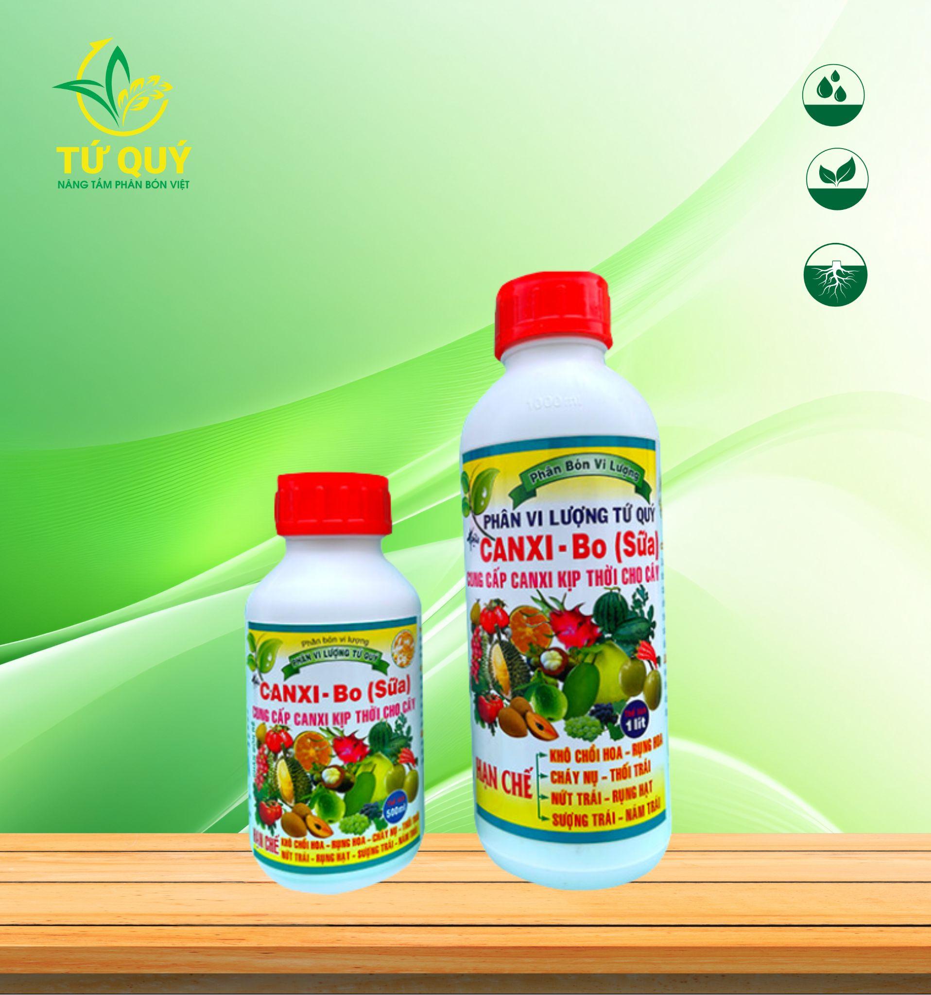 CANXI BO (Sữa) Chai 500ml/ 1 Lít