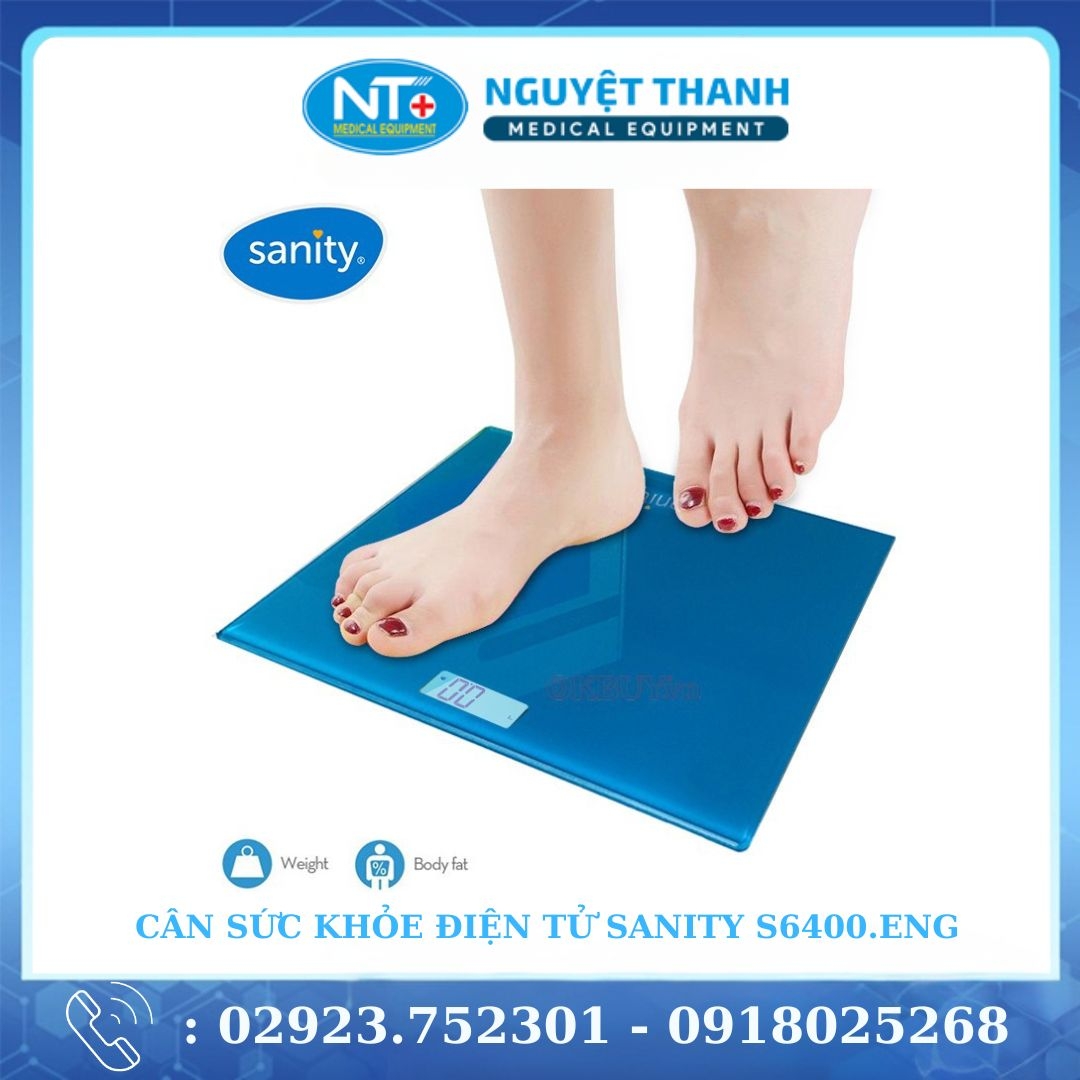 Cân Sức Khỏe Điện Tử Sanity S6400.ENG (tải trọng 150kg)