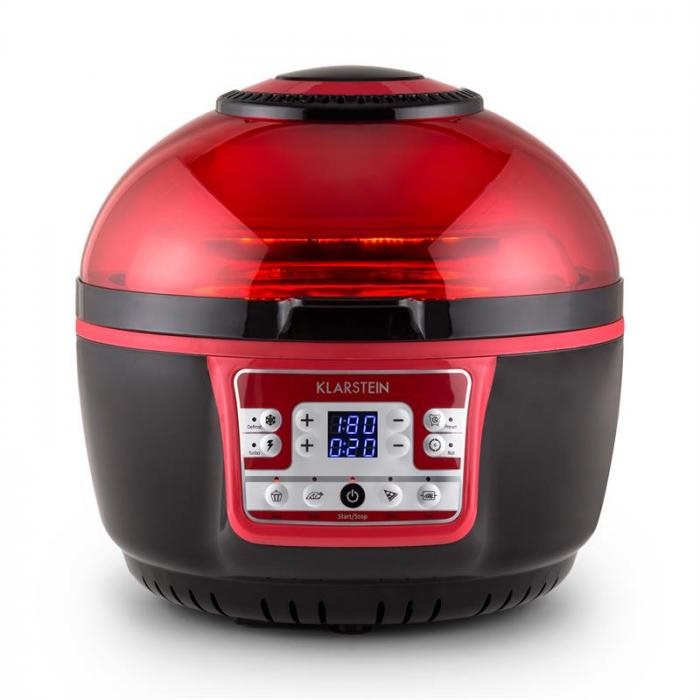 Klarstein - Nồi chiên không dầu tăng áp - VitAir Turbo 1400W, 9 Lit, màu đỏ+đen