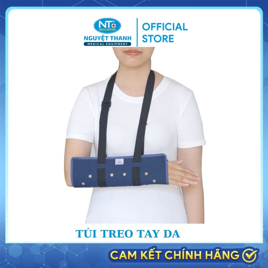 Túi Treo Tay Da - Cố định cánh tay sau chấn thương hiệu quả.