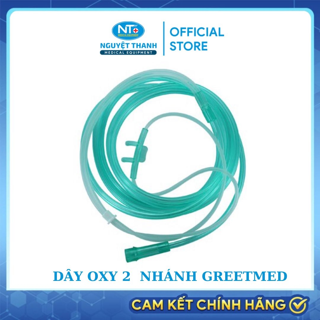 Dây Thở Oxy hai Nhánh Greetmed Dùng cho người lớn và trẻ em.