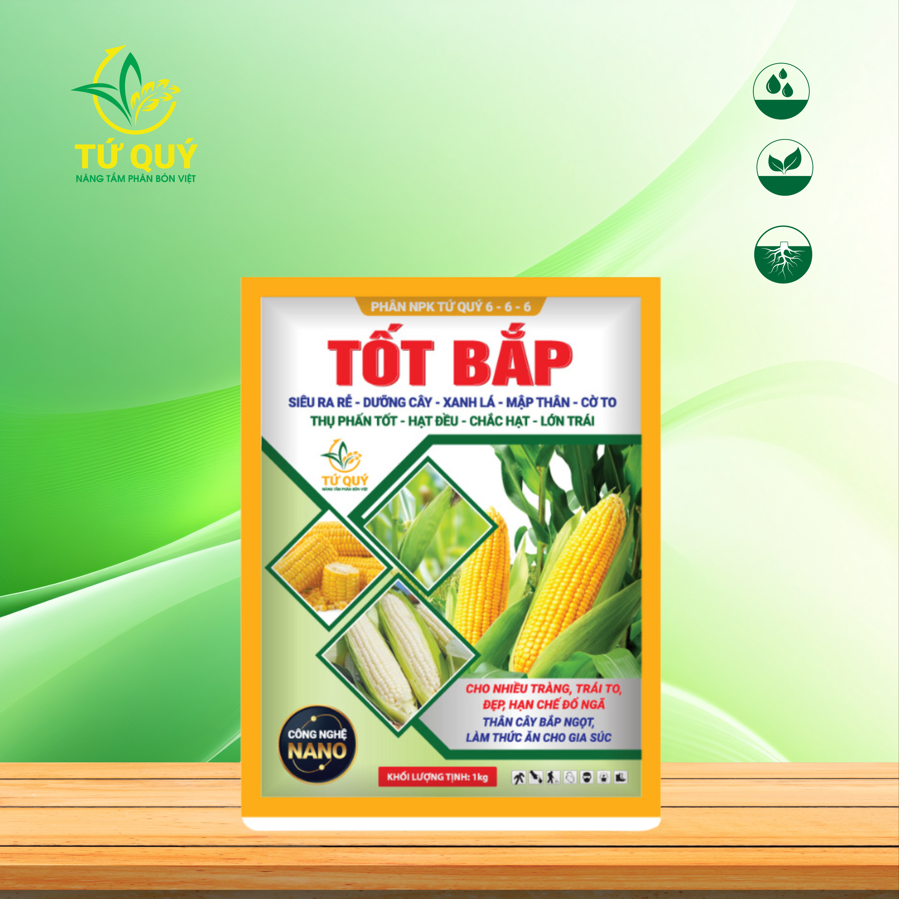 Tốt Bắp Gói 1kg