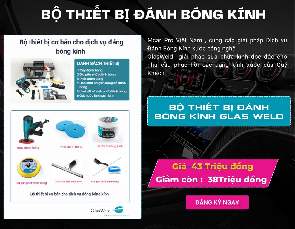 BỘ THIẾT BỊ ĐÁNH BÓNG KÍNH - Glas Weld