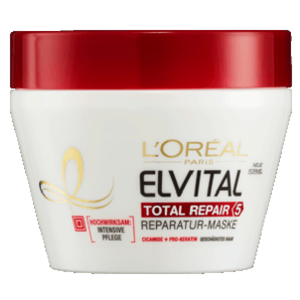L'Oreal Paris Elvital - Kem hấp dành cho tóc hư tổn -Haarkur Intensiv-Maske Total Repair 5, 300 ml