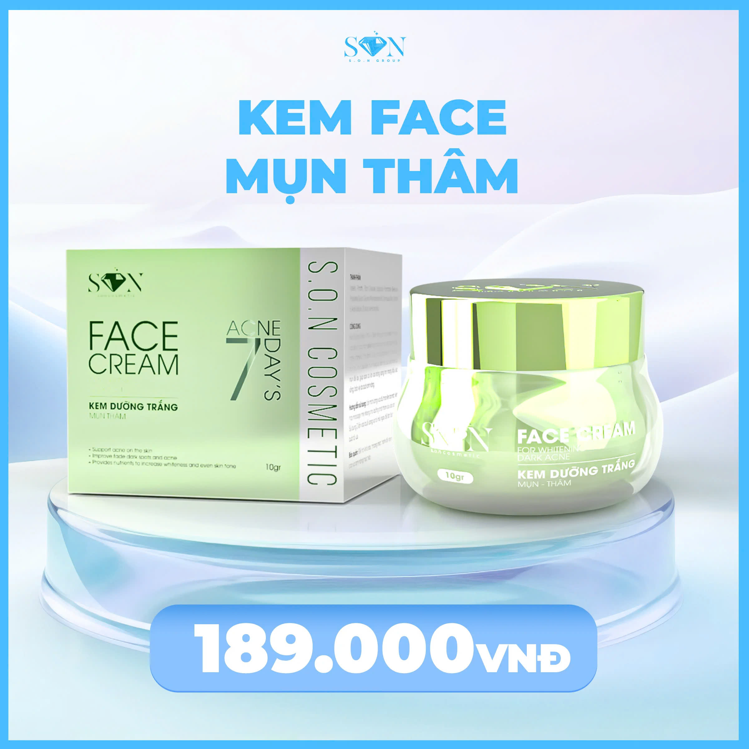 KEM DƯỠNG TRẮNG - MỤN THÂM