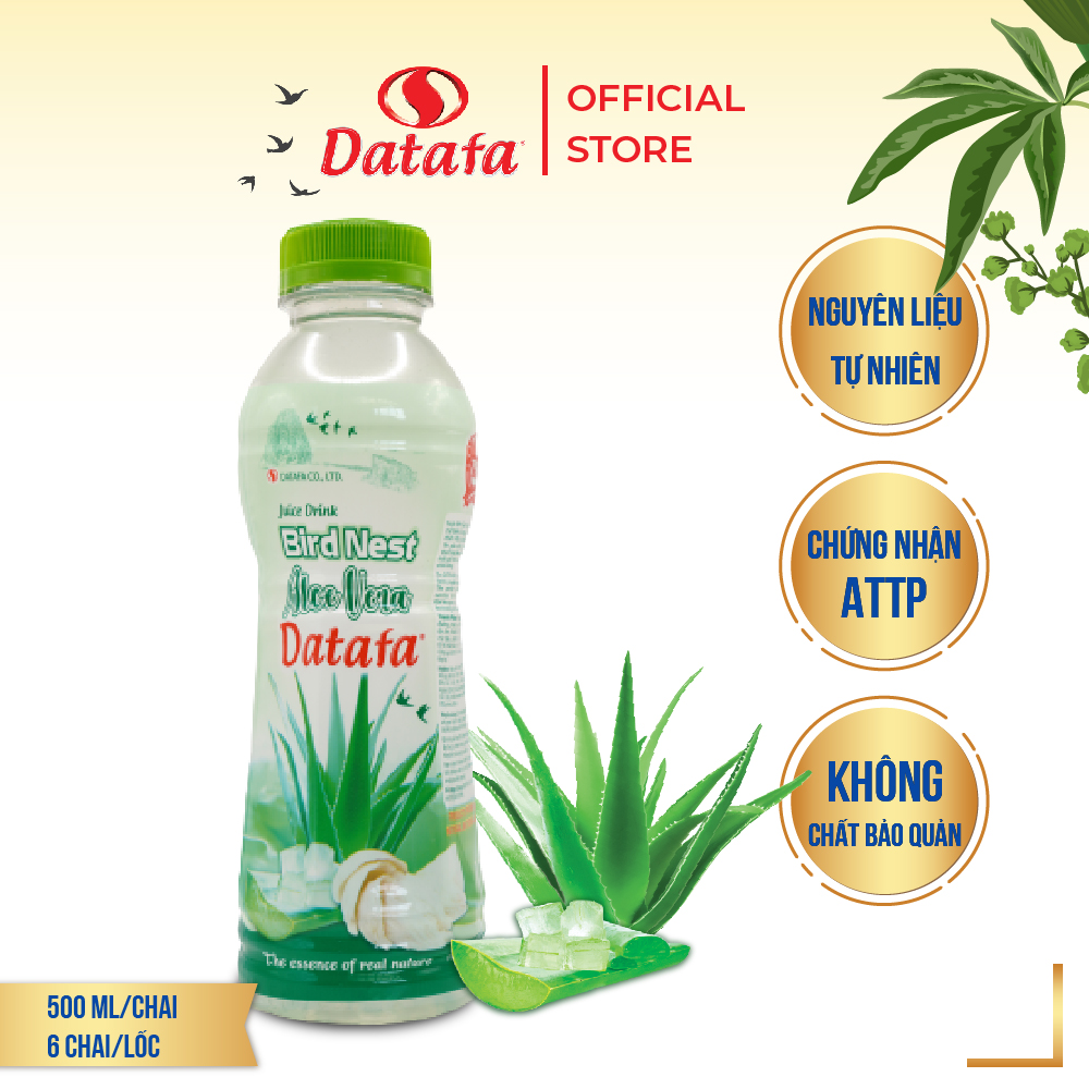 Nước Yến Sào Nha Đam DATAFA - Lốc 6 Chai 500ml