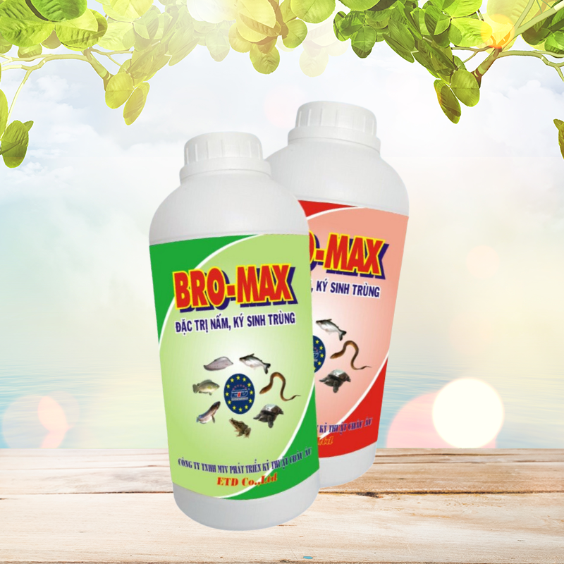 BRO-MAX - Đặc Trị Nấm, Ký Sinh Trùng, Đặc Trị Ghẻ Lở, Đen Mình, Thối Đuôi, Thối Mang