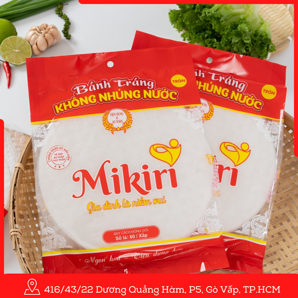 Bánh tráng không nhúng nước - Tròn 60 lá