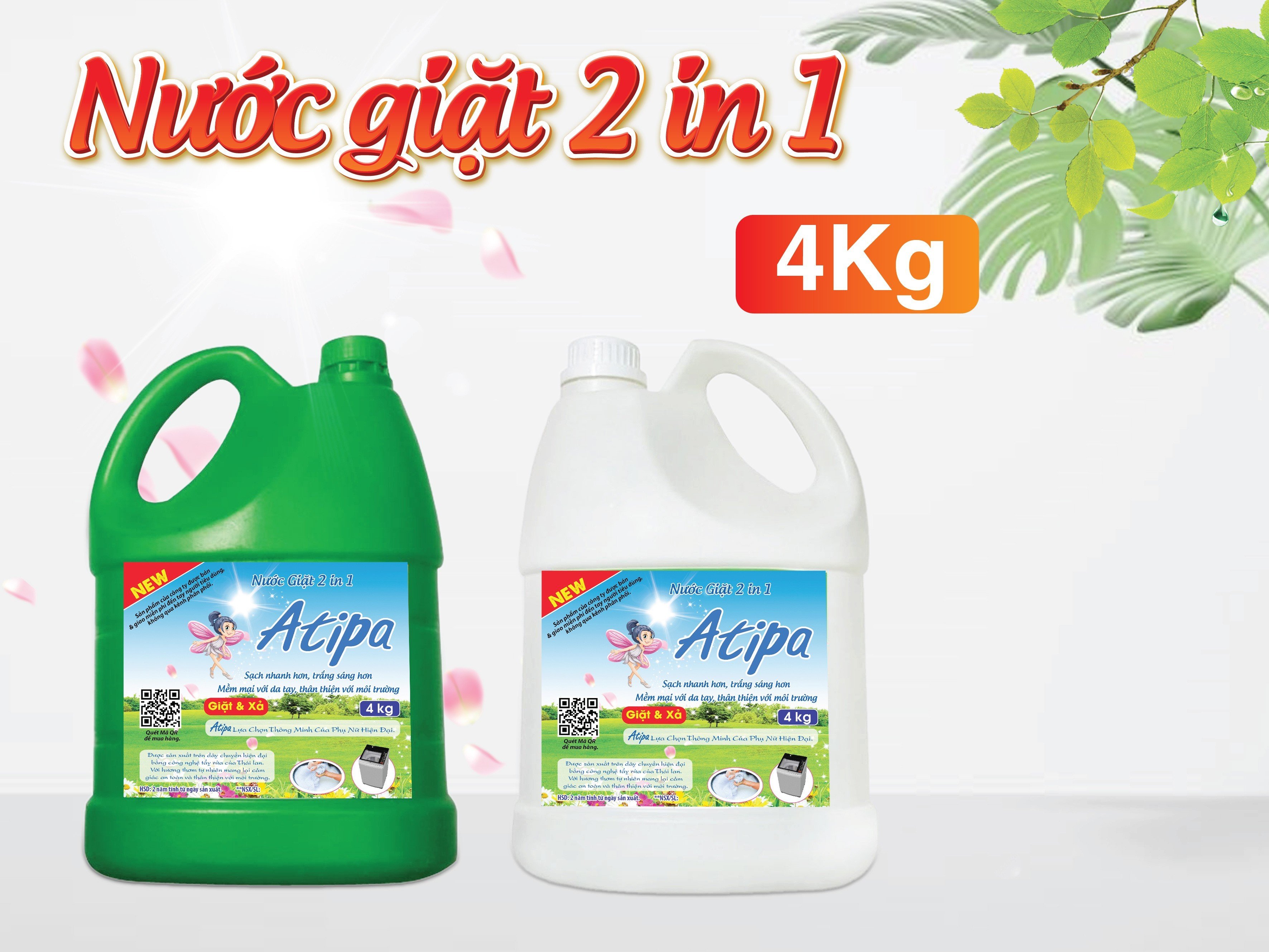 NƯỚC GIẶT 2IN1 ATIPA 4Kg