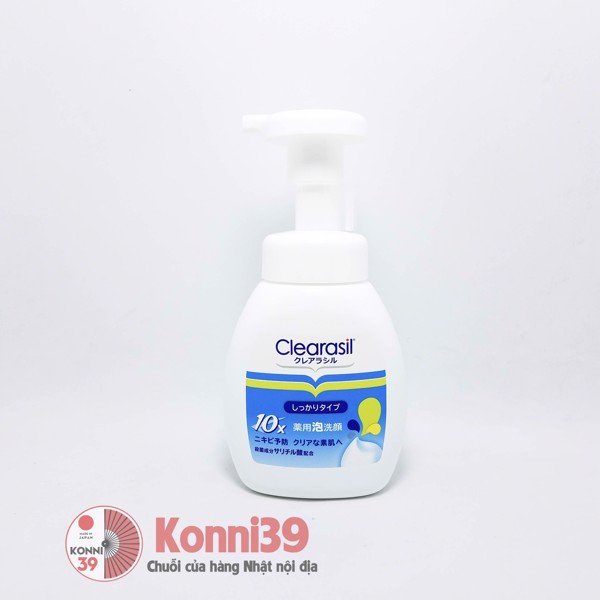 Sữa rửa mặt Clearasil trị mụn dạng tạo bọt 200 ml