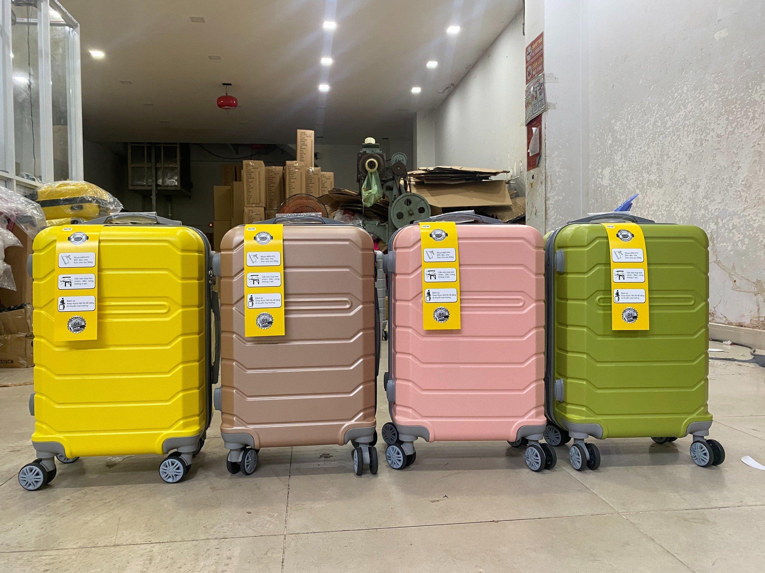 VALI MẪU 868 VỚI CHẤT LIỆU NHỰA ABS CỨNG CÁP, CHỐNG VA ĐẬP, NHIỀU MÀU SẮC 