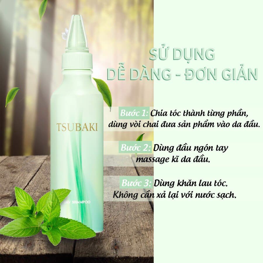 Dầu gội khô Tsubaki 180ml