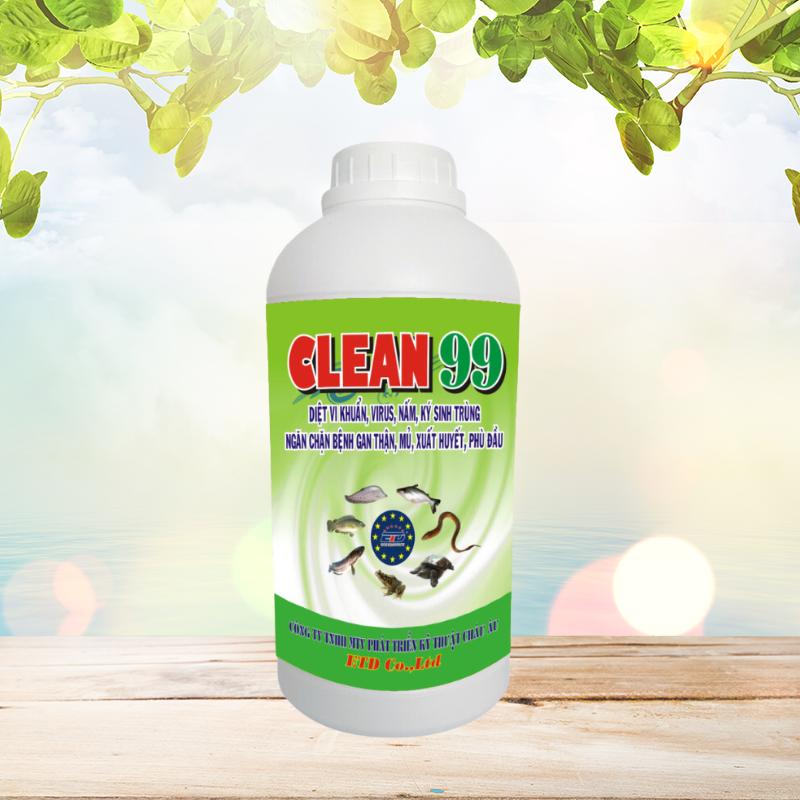 CLEAN 99 - Diệt Vi Khuẩn, Virus, Nấm, Ký Sinh Trùng