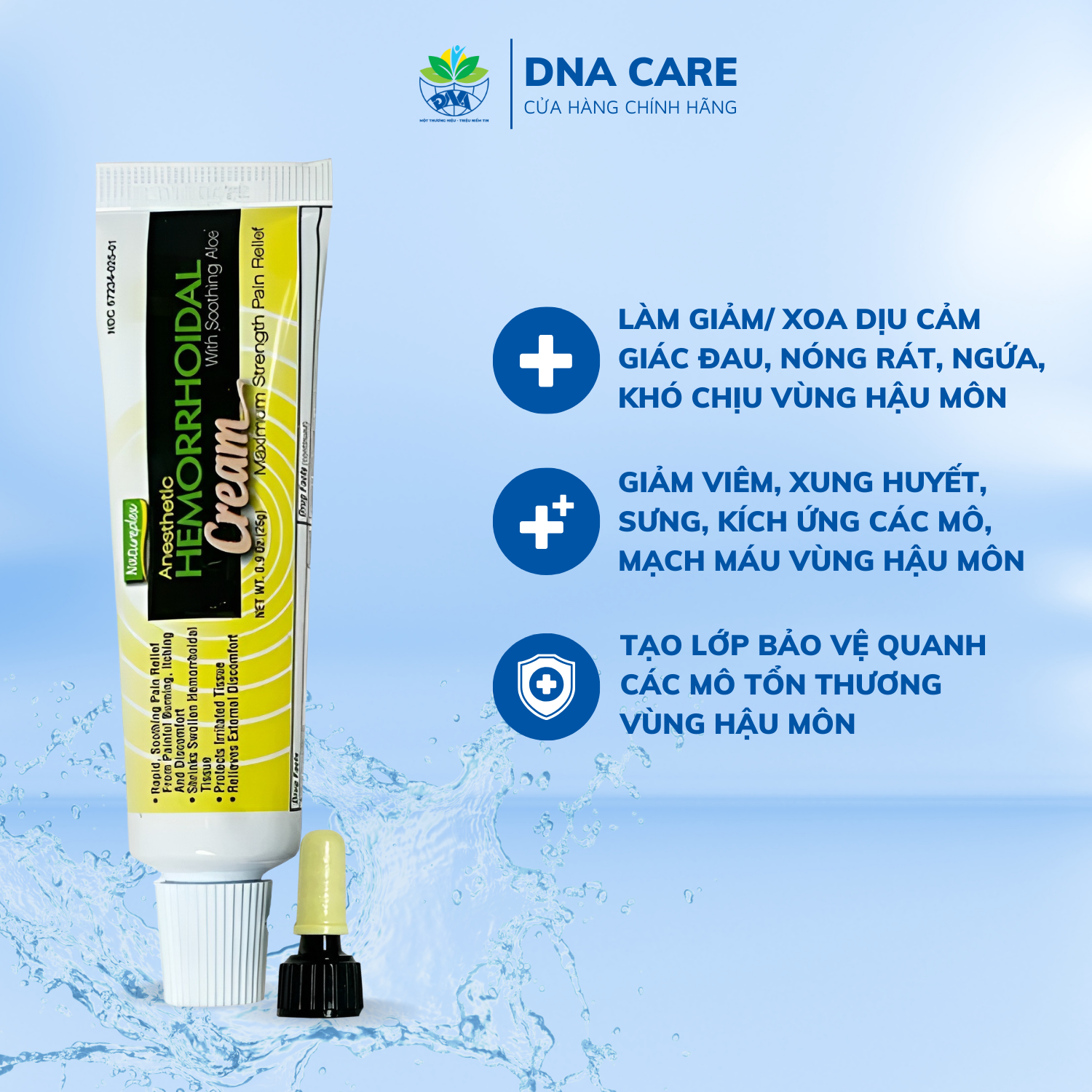 Kem bôi trĩ Natureplex Hemorrhoidal Cream giảm tình trạng trĩ tuýp 26g Mỹ