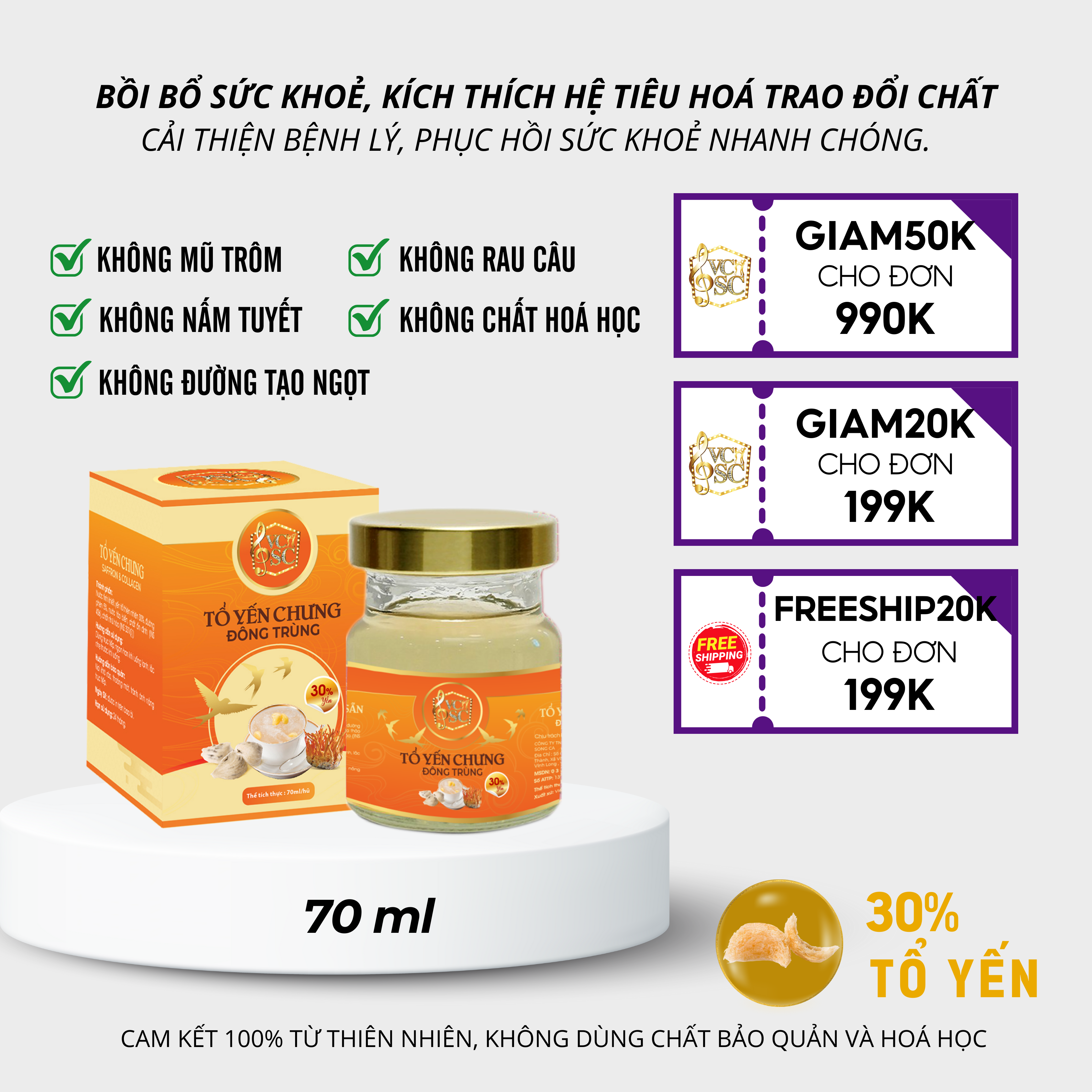 Yến Chưng Đông Trùng VCSC